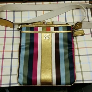PRICE FIRM COACH STRIPED BAG